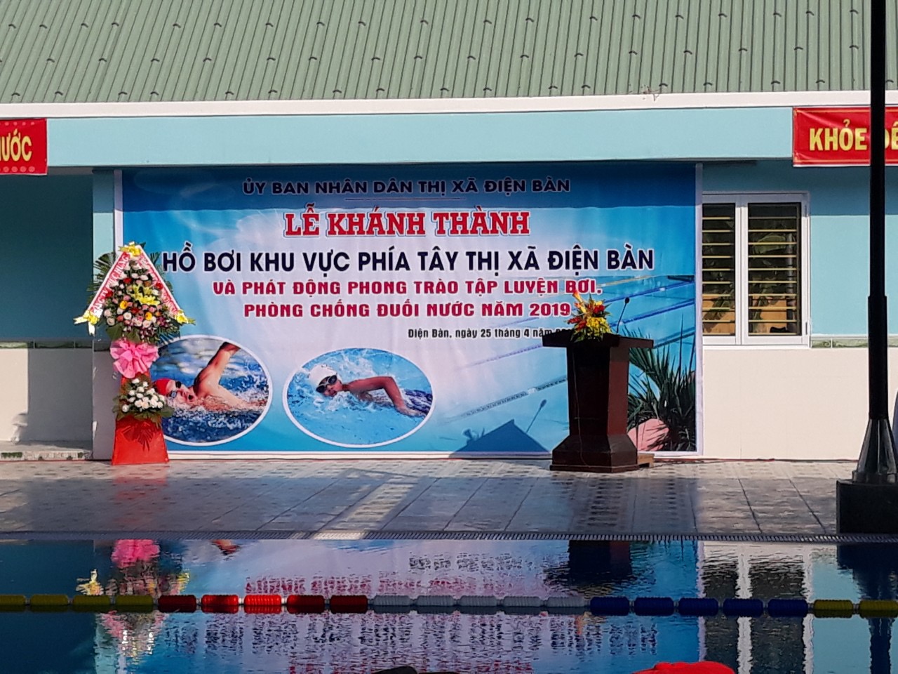 Hồ bơi khu vực phía tây thị xã Điện Bàn